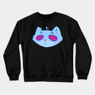 funny cat Crewneck Sweatshirt